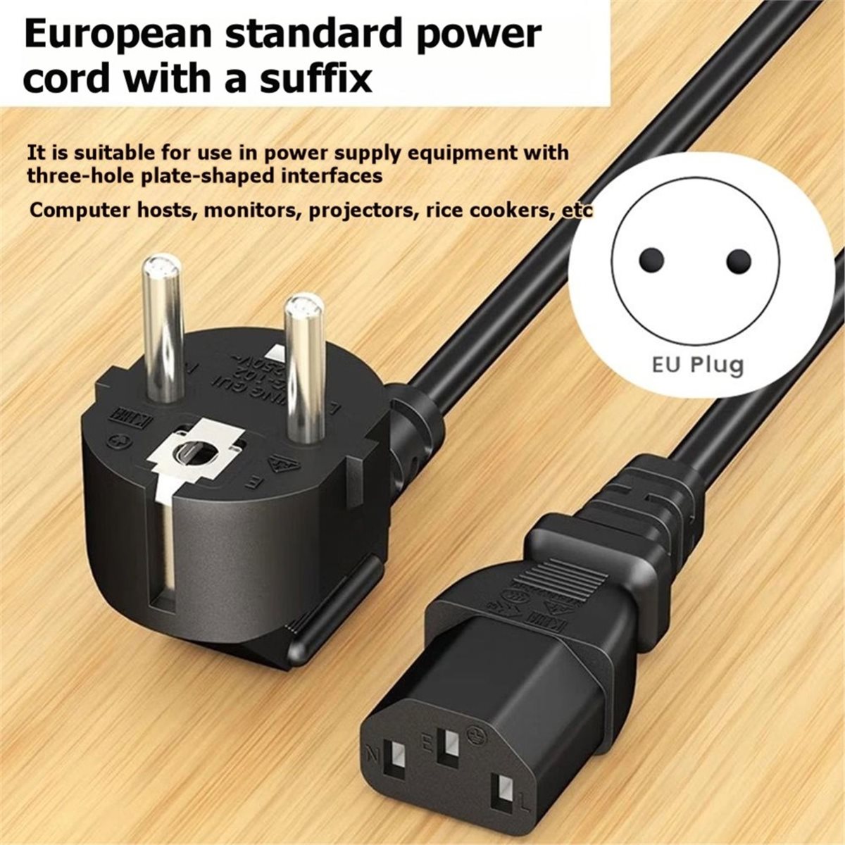 Psu Computer - update. EU Stekker C13 Voedingskabel 1,5m