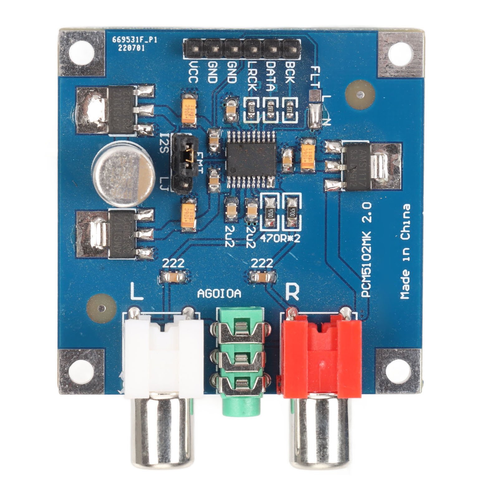 Modular Power Supply - DAC Decoder Board I2S Ingang 32bit
