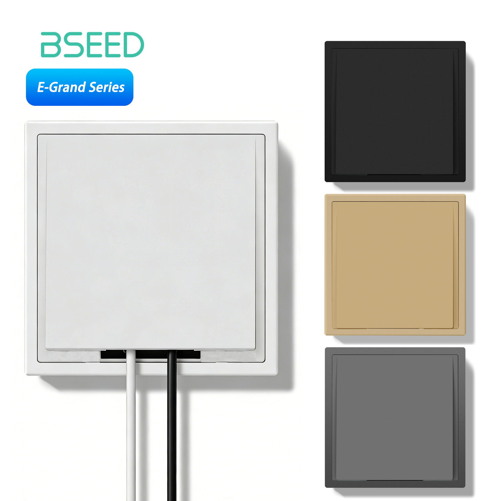 Open Frame Power Supply - Bseed E-serie kabelafvoerplaat, wandcontactdoos, kabelmanagementafdekking met