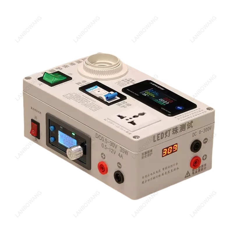 Power Supply Tester - Draagbare elektrische stopcontact-tester LED-ampermeter Onderhoudsdetector voor