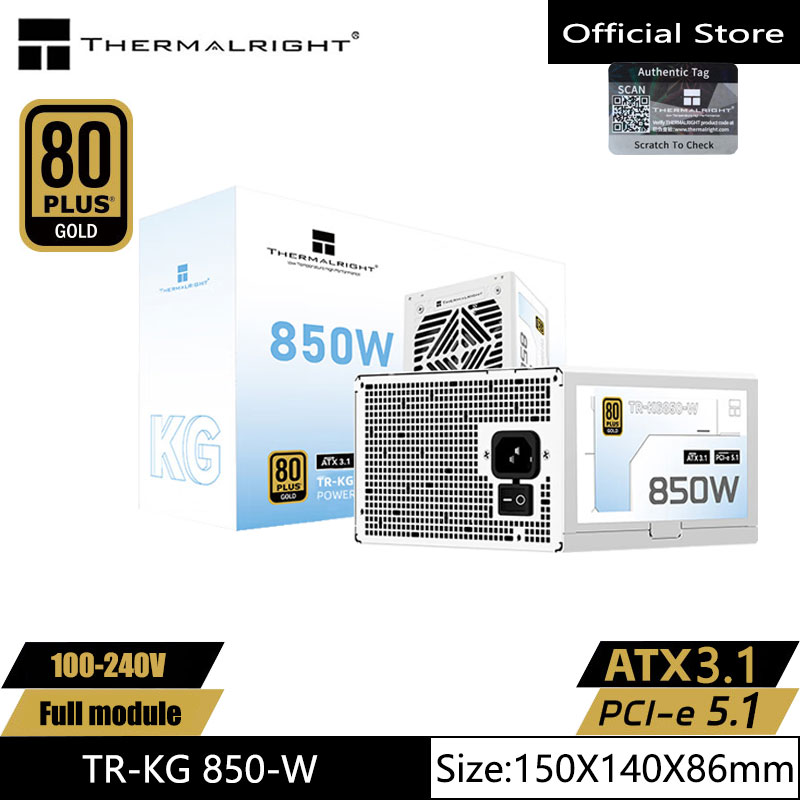 Power Supply 750W - Thermalright TR-KG850 Witgouden medaille volledig modulaire