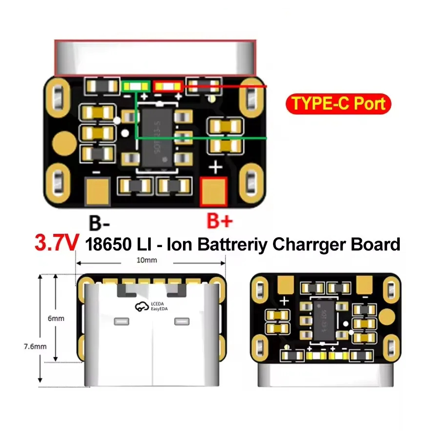 1-50PCS Type-C 18650 Lithium B - Modular Power Supply recensie en prijs