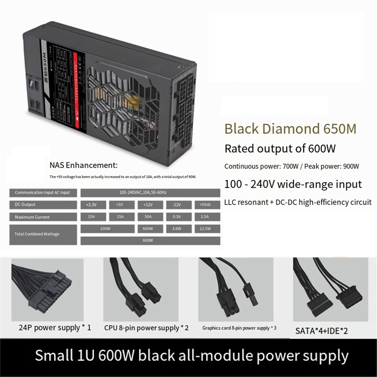 [VALUE PACK]Flex 600W Modulair - Flex Atx Power Supply 600W 1U recensie en prijs
