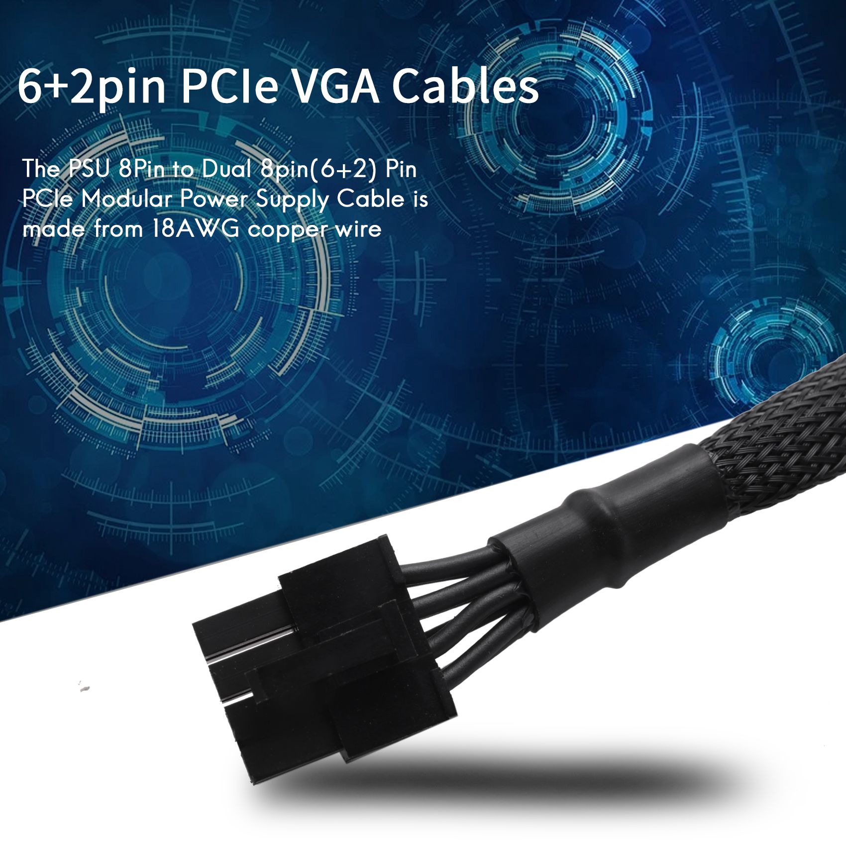 Geavanceerd! PSU 8Pin naar Dua - Modular Power Supply recensie en prijs