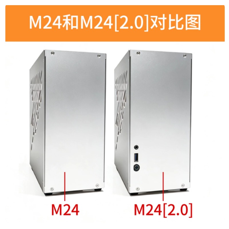 M24 Mini A4 ITX-chassis Volled - Psu Computer recensie en prijs