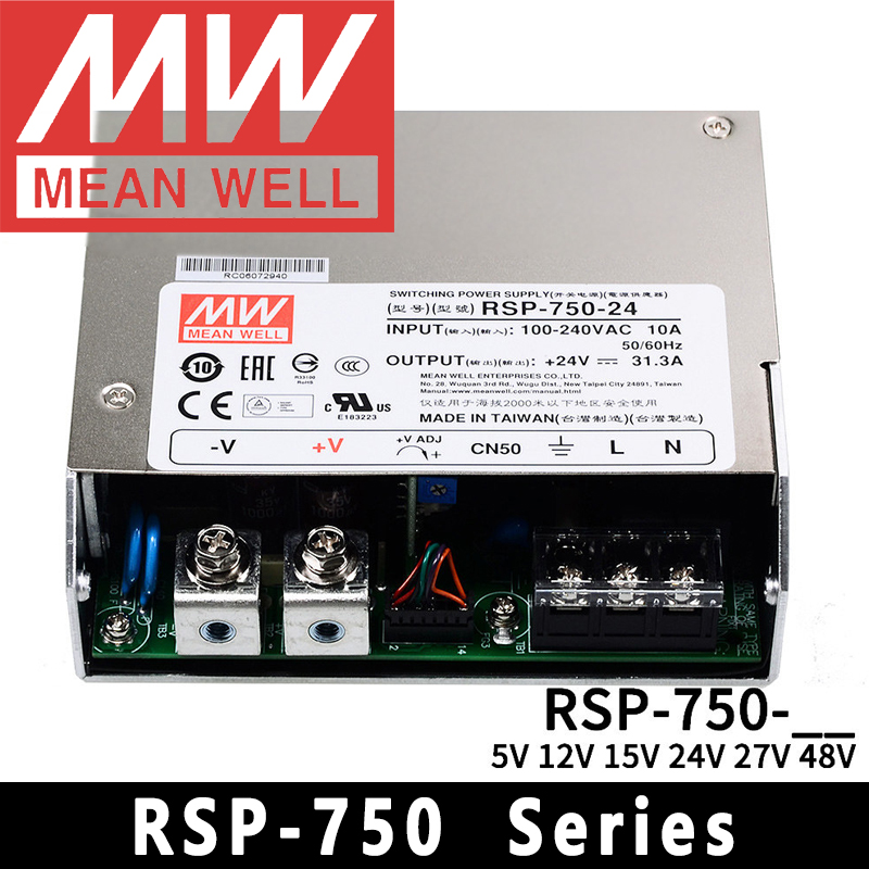 Mean Well RSP-750-5/12/15/24/2 - Power Supply 750W recensie en prijs