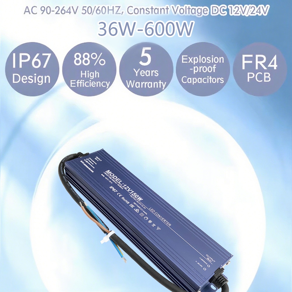 IP67 Waterdichte LED-voeding,  - Power Supply 12V recensie en prijs