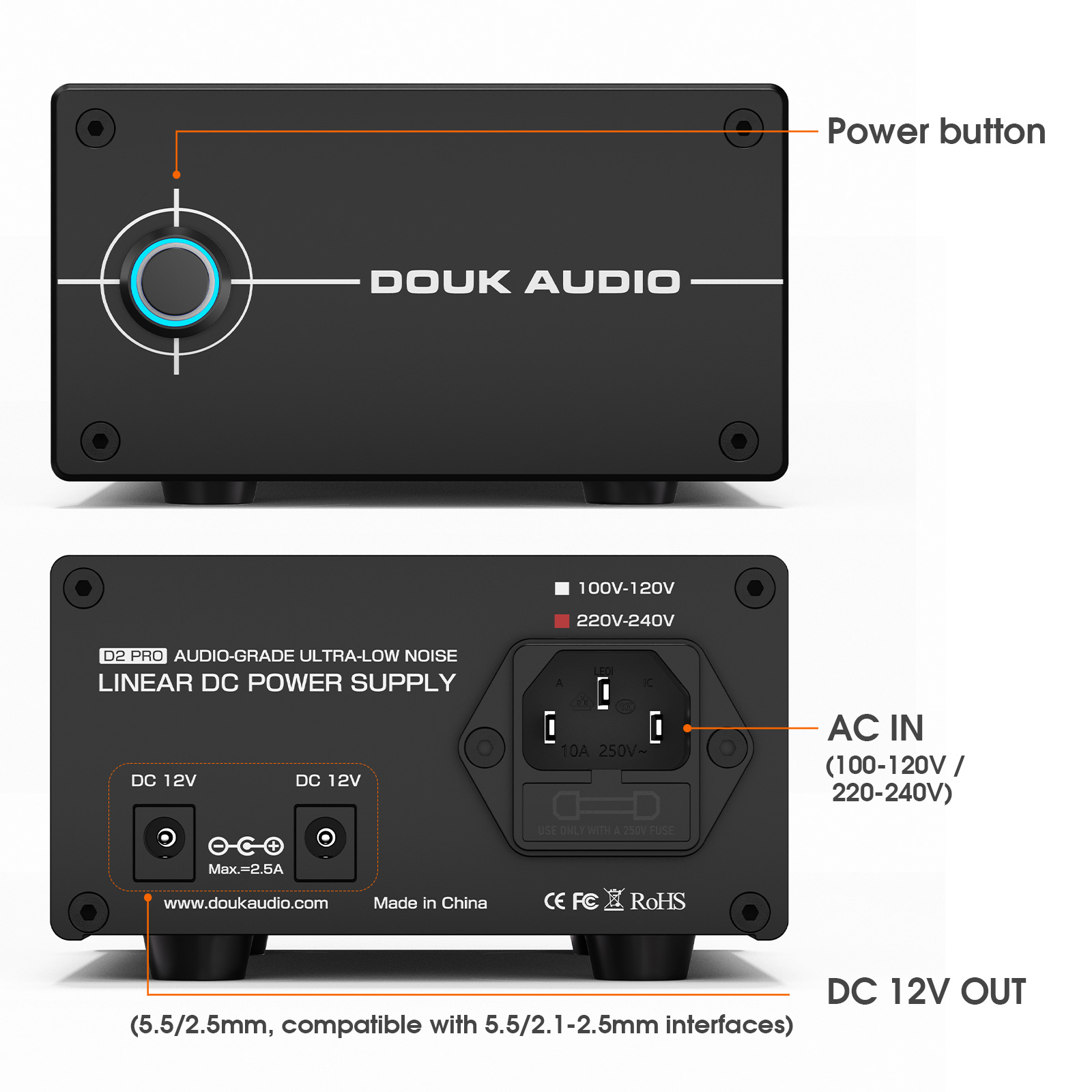 Douk Audio DC 12V 35W geregule - Dc Power Supply 12V recensie en prijs