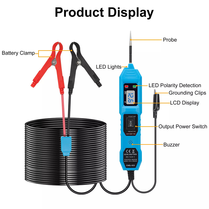 Zekeringtester LCD-circuittest - Power Supply Tester recensie en prijs