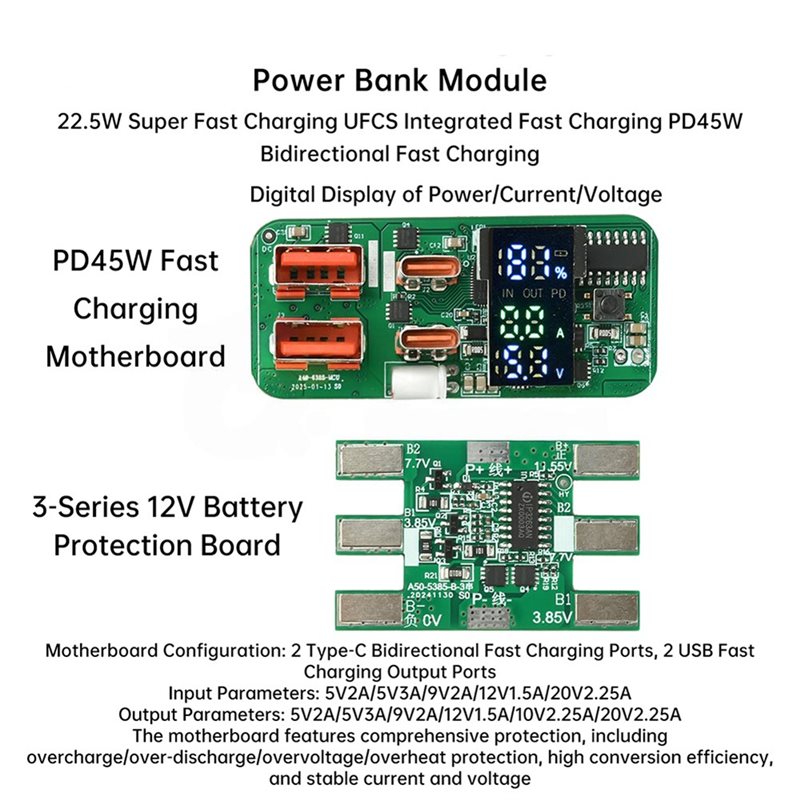 ABKN-DIY Oplaadmodule PD45W 3S - Modular Power Supply recensie en prijs