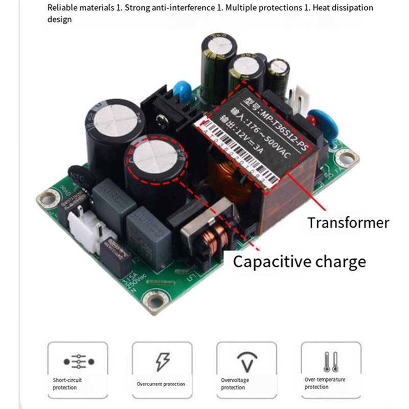 N13R-(Duurzaam) ACDC 36W schak - Dc Power Supply 12V recensie en prijs