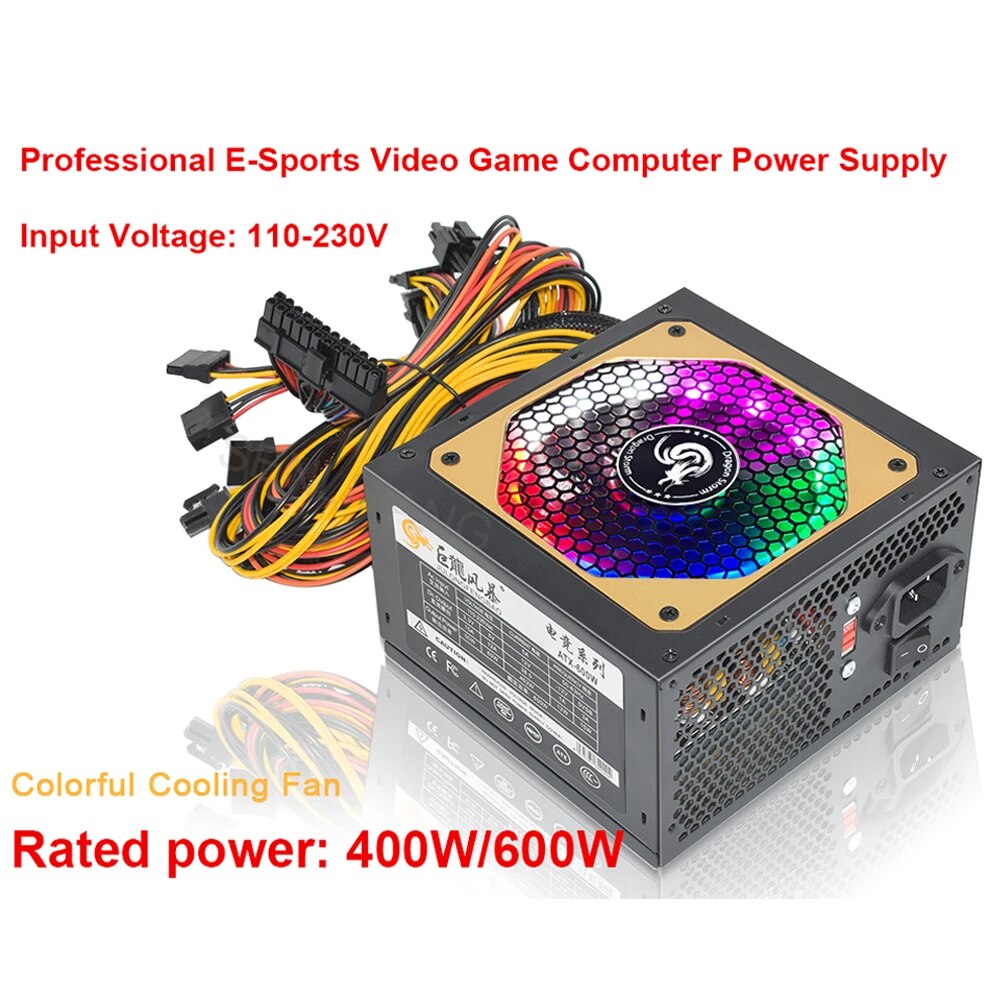 ATX 400 W 600 W 110-230 V RGB  - Power Supply 750W recensie en prijs