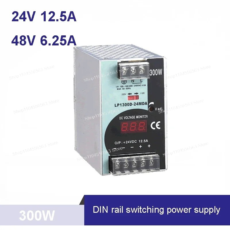 300W 24V/48V DIN-rail schakele - Ac Power Supply recensie en prijs