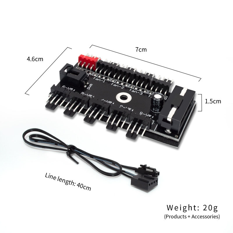 10-poorts 4-pins PWM ventilato - Pc Power Supply recensie en prijs