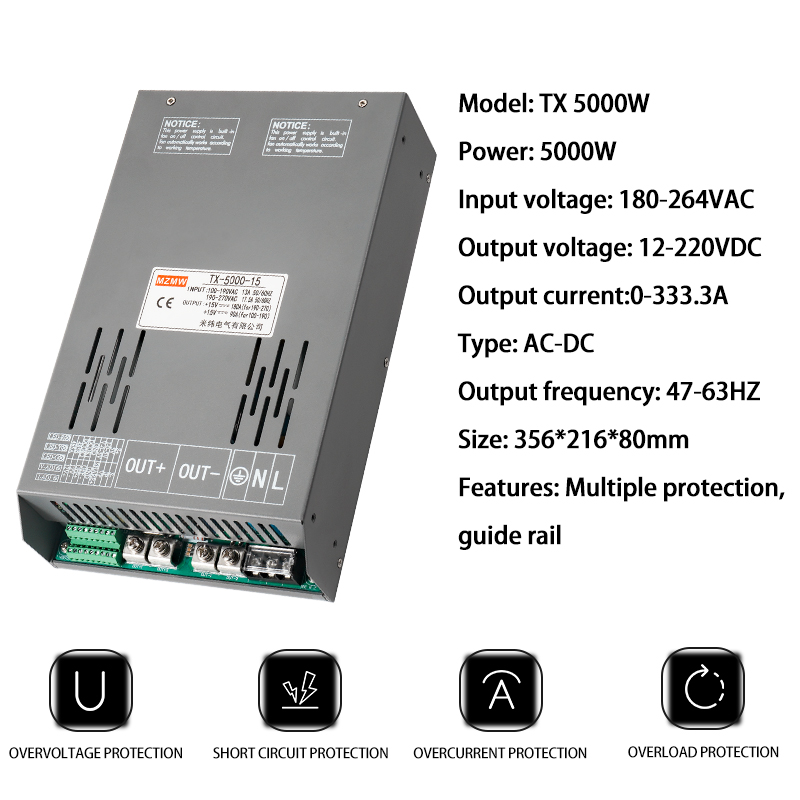 5000W 12V 24V 36V 48V 72V 80V- - Smps Power Supply recensie en prijs